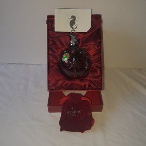 Waterford Crystal 2007 Red Case Ball Ornament